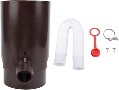 Regenton Verdeler - Waterafvoer - Regenwater Verzamelen - Efficiënt Ontwerp - 10 cm Rond - Bruin