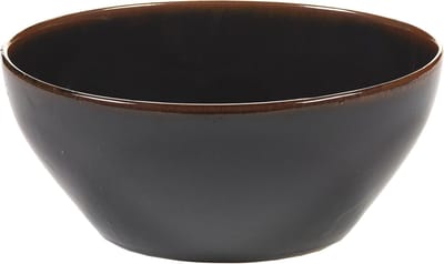 Serax Out Of Lines By Uncharted Saladeschaal 22x25 Black Brown