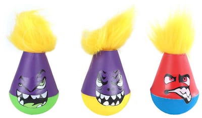 Gametime Jongleerbal Monsters met Haar, 12cm