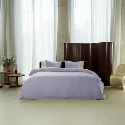 Kayori Kiyo Dekbedovertrek Tencel - 140x200-220 + 1 sloop - Eenpersoons - Lila