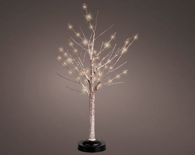 Sfeervolle decorboom met 60 warm witte LEDs en timer – 55 cm hoog