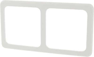 Peha Standard afdekraam – inbouw – 2–voudig – polarwit – 10 stuks