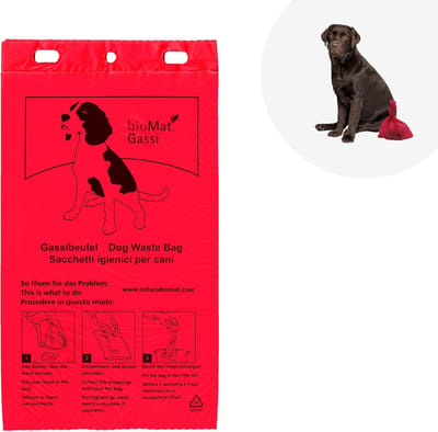 Hondenpoepzakjes - Gasszakjes - Hygiënisch Opruimen - Scheurvast en Lekvrij - 2500 Stuks - Rood