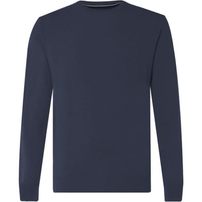 The BLUEPRINT Premium Trui Ronde Hals Donkerblauw Heren