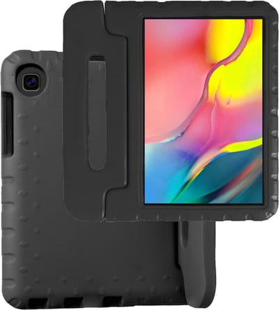 Hoesje Geschikt voor Samsung Galaxy Tab A 10.1 (2019) - Kinderhoes Shockproof Bumper - Kidsproof Case - Tablet Hoes - Kinder Hoes Cover - Zwart