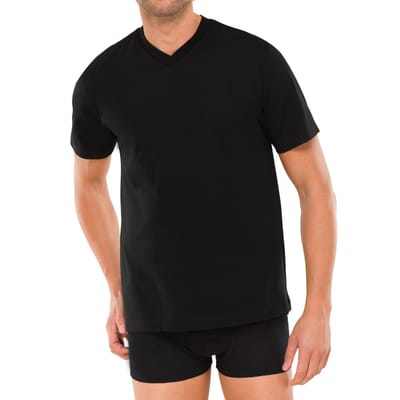 SCHIESSER T-shirt American T-Shirt Verpakking van 4