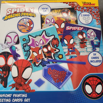 Spiderman-diamond painting - kaarten set - 3 stuks