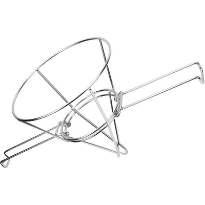 Support de filtre à huile pour friteuse 9,3 pouces Acier inoxydable 304 Support conique de filtre à huile pour friteuse avec bras pliable pour cuisines white