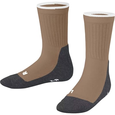 FALKE Active Everyday dun ademend katoen functioneel materiaal sokken kinderen bruin - maat 23-26