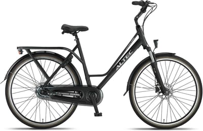 Altec Damesfiets Omega 28 Inch 55 cm Dames 7V Hydraulische schijfrem Matzwart