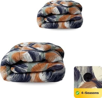 Zelesta Wonderbed Urban Brush 240x200 - Dekbed zonder overtrek - 4 Seizoenen Dekbed - Wasbaar dekbed - Hoesloos dekbed - 2 in 1 Dekbed