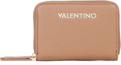 VALENTINO Portemonnee Post Re Zip Around Wallet Camel / Moro Lichtbruin