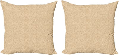 ABAKUHAUS Decoratieve kussenhoes met luipaardprint, 2 stuks, moderne accenten, dubbelzijdige digitale print, 50x50 cm, beige en licht karamel