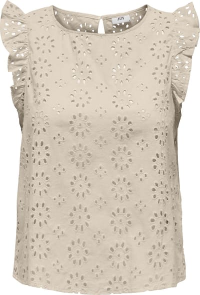 Jacqueline de Yong Top Jdyvola S/l Embroidery Top Wvn 15312383 Sandshell Dames Maat - XS