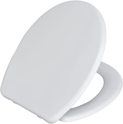 Namajunas - WC-brillen - Wc bril softclose - Toilet bril - Universele vorm WC Bril - Duroplast - Antibacterieel - Wit - Met Deksel - RVS Bevestiging - Easy Clean - Snelle montage en demontage - Inclusief Bevestigingsmateriaal