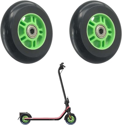 Set van 2 vervangwielen van 100 mm voor scooters, stunt scooters, rolstoelen en winkelwagentjes met lagers