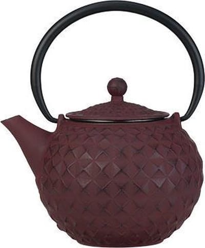 Cosy & Trendy Theepot Sakai Incl. Filter - 1 Liter - Gietijzer - Rood