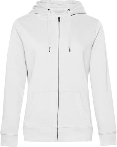 B&C Vrouwen/dames Koningin Hoodie (Wit)
