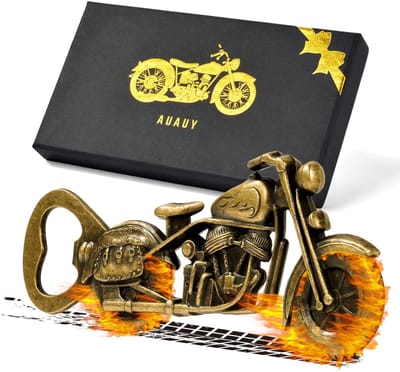 Allecto - Motorfietsflesopener - Cadeau voor Vrienden - Uniek Gadget voor Mannen - Perfect voor Feesten - Bieropener voor Motorliefhebbers - Verjaa...