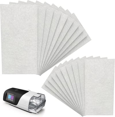 20 Stuks geschikt voor WUSJ OF CPAP- airsense 11 filters - geschikt voor airsense 11 - air sense - Premium Wegwerpbaar Ultrafijn Luchtfilter van Katoen - Compatibel met Resmed