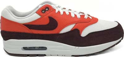 Nike Air Max 1 Burgundy Crush Heren Sneakers Rood Summit-White Picante-Rood FN6952-102 44.5 gray