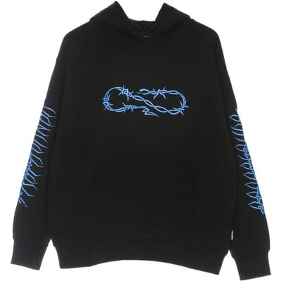 Lichtgewicht herensweatshirt met capuchon Wire Blue Hoodie Zwart/blauw