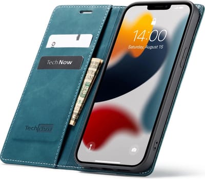 Hoesje geschikt voor iPhone 13 Book Case Slimline Blauw