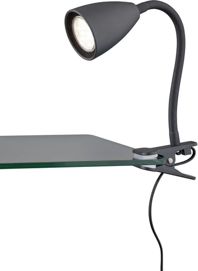 TRIO WANDA Klemlamp - Zwart mat