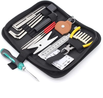Dailygoods - 26-delige Gitaar Reparatie- en Onderhoudsset - Inclusief Gereedschap