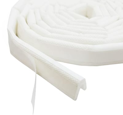 Dailygoods- Afdichtstrip Omgekeerd V-vormig - Zelfklevend - Tochtstopper - Luchtdichte Barrière - Geschikt voor Deuren/Ramen - Eenvoudig op Maat te Knippen - Tochtstrip