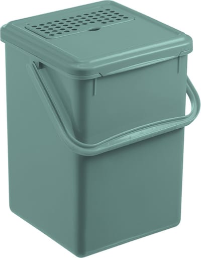 Rotho Bio compostemmer - GFT afvalbak 8L - BPA vrij - incl koolstoffilter - groen.