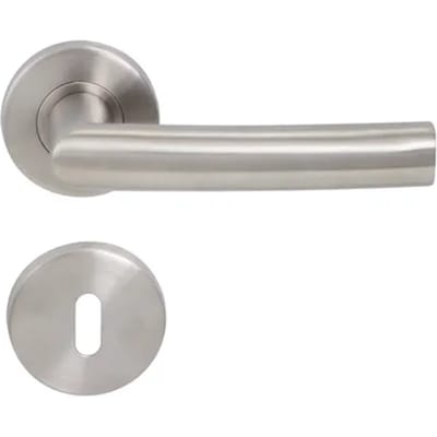 Sencys Deurkruk Op Rozet Noho - Roestvrij Staal - Metaal Geborsteld - Sleutelgat - 140 Mm