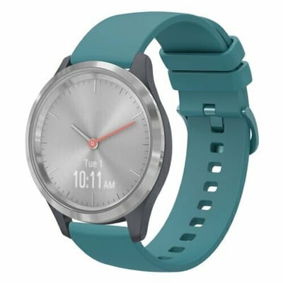 By Qubix - Geschikt voor Xiaomi Watch S4 - 41mm - Soft siliconen bandje - Blauwgroen