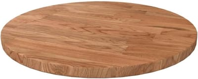 Tafelblad Eikenhout - Houten Blad - Tafel Opknappen - Massief Hout - Ø 30 cm - Lichtbruin