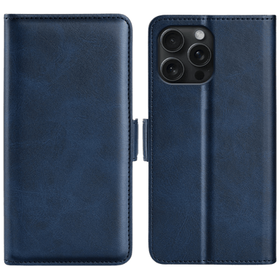 Comfycase Apple iPhone 16 Pro Bookcase Hoesje Blauw
