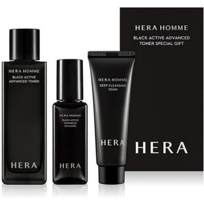 HERA Homme Black Toner Special Cadeau 3-delige Set Hydraterende & Revitaliserende Huidverzorging 1 Set black