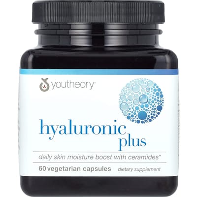 Youtheory, Hyaluronzuur Plus, 60 Vegetarische Capsules