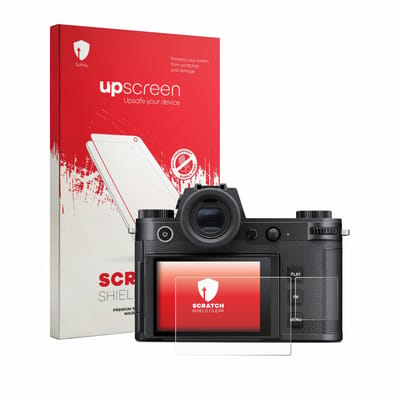 upscreen - Screenprotector voor Leica SL3-P (Display + Schouderdisplay) - Folie Beschermfolie transparant