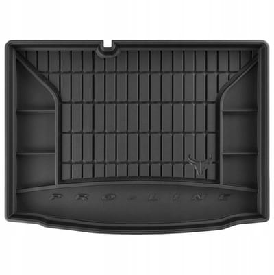 FROGUM Kofferbakmat - Rubber - Geschikt voor SKODA FABIA III (2014-2022) - Hatchback - Organizer functie - Zwart