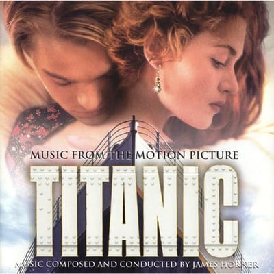 CD JAMES HORNER Titanic Muziek uit de Film SK63213 Sony Classical 1997 US Pop Gebruikt brown