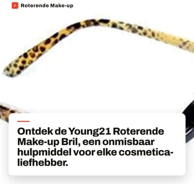 Dailygoods- Make-up Bril Roterend - Vergrootglas met Verlichting - Cosmetische Vouwbril - Gereedschap Kit - Sterkte +1,5/+2,0/+2,5/+3,0/+3,5/4,0 - Kleurrijk