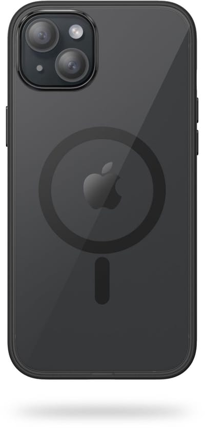 Go Go Gadget - Telefoonhoesje - Magsafe geschikt - Mat te - Zwart transparant - Geschikt voor Iphone 15 - 6.1 inch