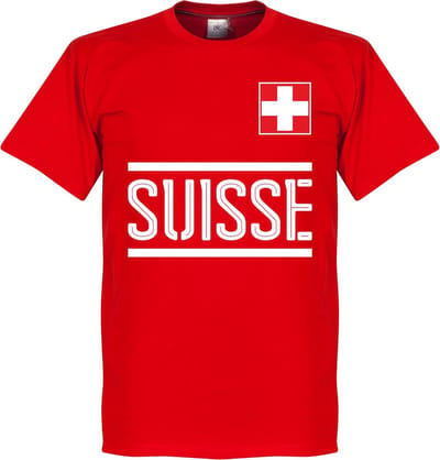 Zwitserland Team T-Shirt - Rood - S