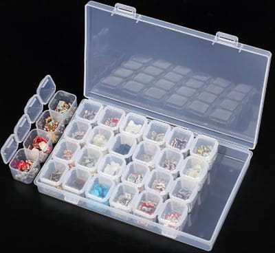 *** 3 Opbergdozen Diamond Painting - 3x28 vakjes =84 bakjes Totaal - Geordend - Professioneel - op Kleur - van Heble®***