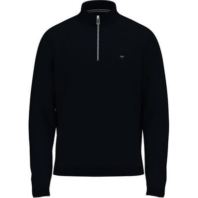 Fynch-Hatton Trui Troyer Zip Structure Navy / male