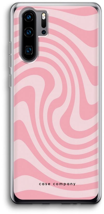 Case Company® - Hoesje geschikt voor Huawei P30 Pro hoesje - Swirl Roos - Soft Cover Telefoonhoesje - Bescherming aan alle Kanten en Schermrand
