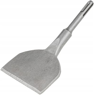 Ciseau SDS+ 165x75 mm Large Courbé pour Béton Carrelage Silvertools
