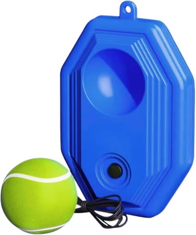 Tennisbal Trainingsrebounder - Oefenbal Met Touw - Tennis Techniek Verbeteren - Wiebelvrij Ontwerp - 23 x 15 x 6.5 cm
