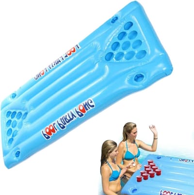 Opblaasbaar Tafel - Drijvend Zwembad - Feestelijke Waterpret - Veelzijdig Drijvend - 150 x 58 cm - Multicolor