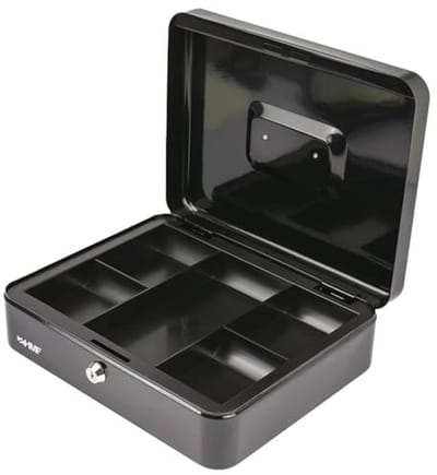 HMF 10130-02 geldcassette 30 x 24 x 9 cm, zwart